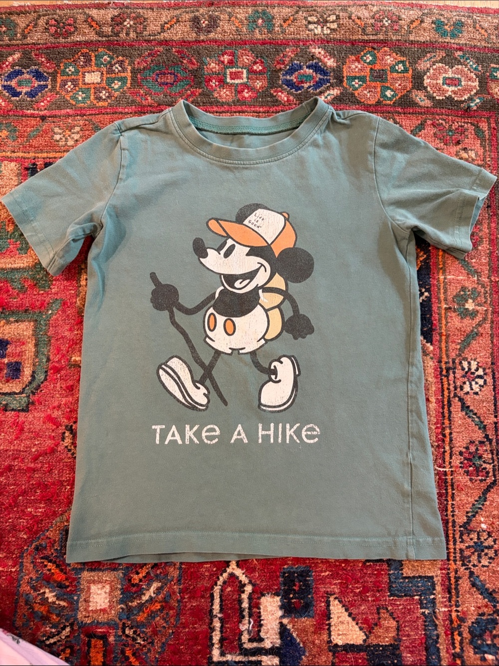 Life Is Good Kids Mickey Mouse Hiker Tee